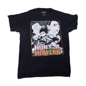 Hunter x Hunter Graphic Tee Mens S Black Good Anime Manga Streetwear Shirt